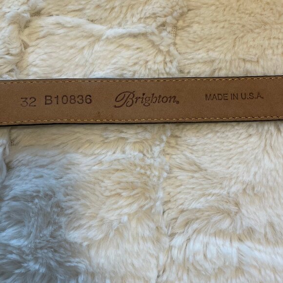 Brighton Aristocat Blue, Grey, and Black Python Embossed Belt